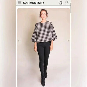 UMBER & OCHRE GWEN TOP - WOOL PLAID NEW